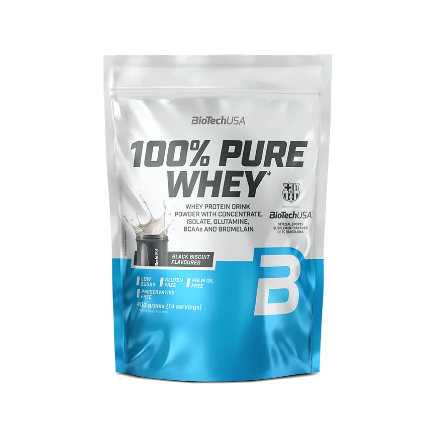BioTech USA 100% Pure Whey 400 g black biscuit