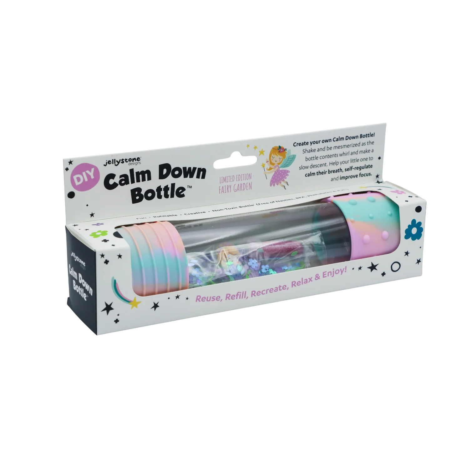 Jellystone Designs Senzorická láhev, kouzelné víly