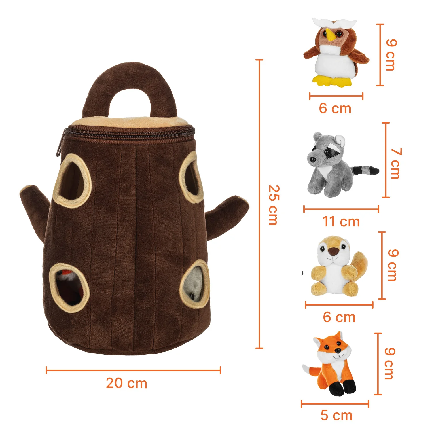 Zopa Plyšový set hraček, Forest 3