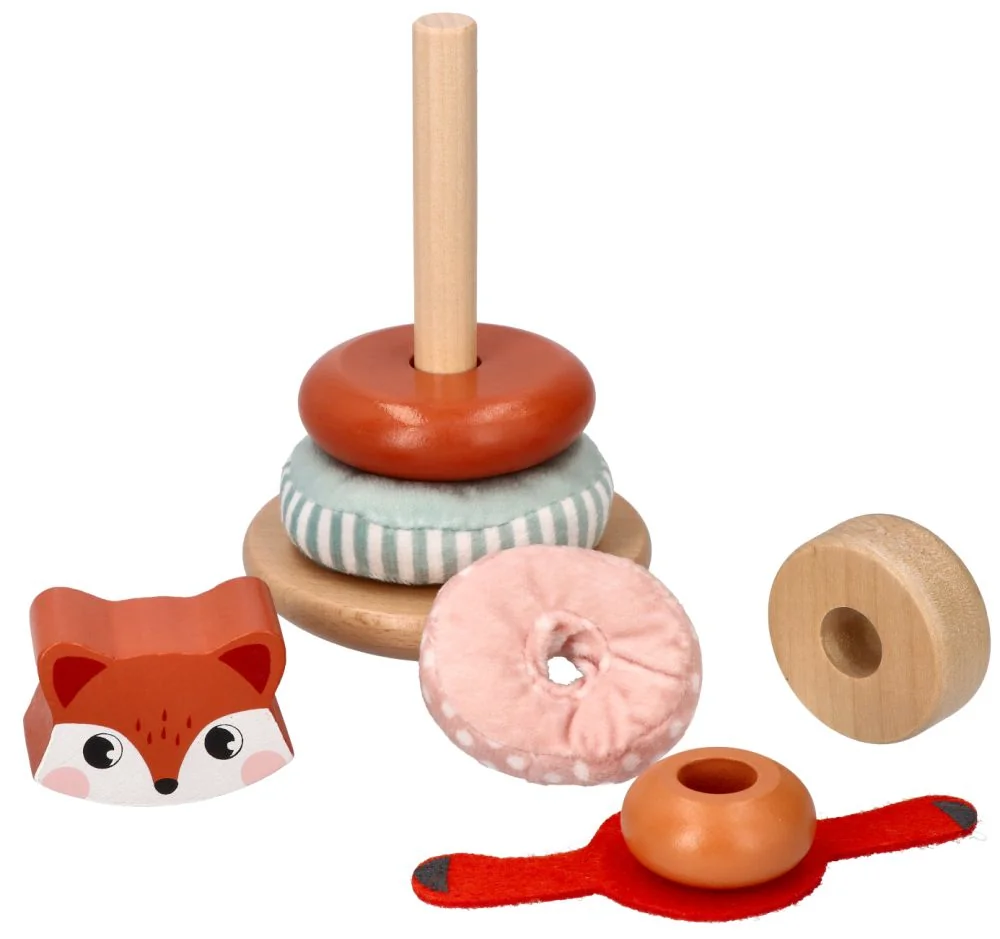 Adam Toys Dřevěná pyramida, Lišák