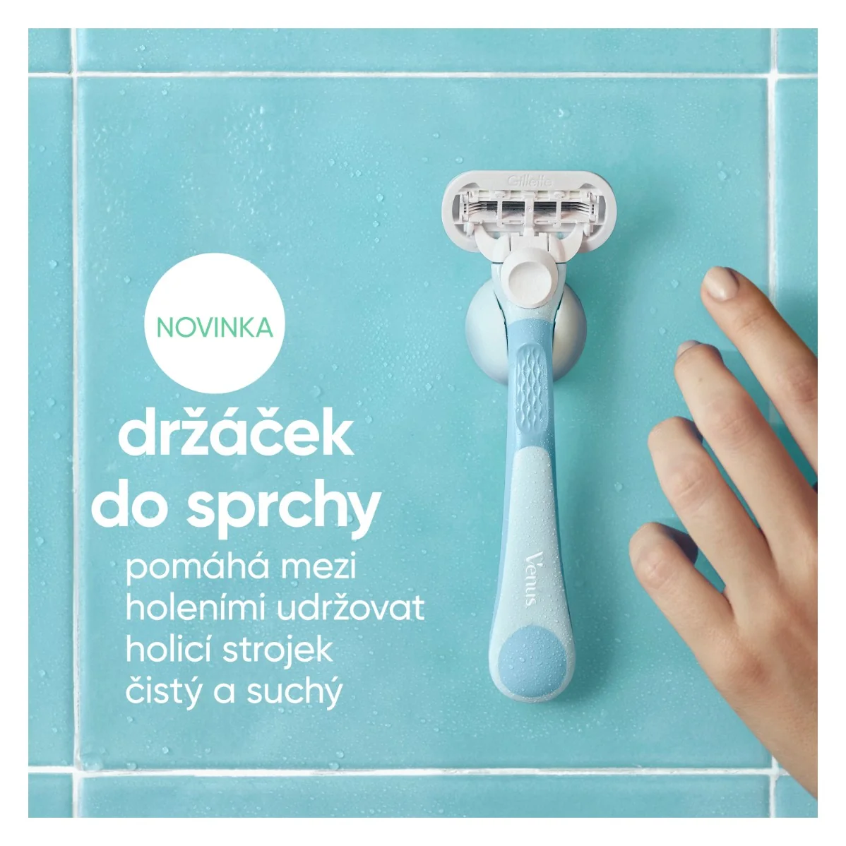 Gillette Venus Extra Smooth holicí strojek + holicí hlavice a nástěnný držáček 4 ks