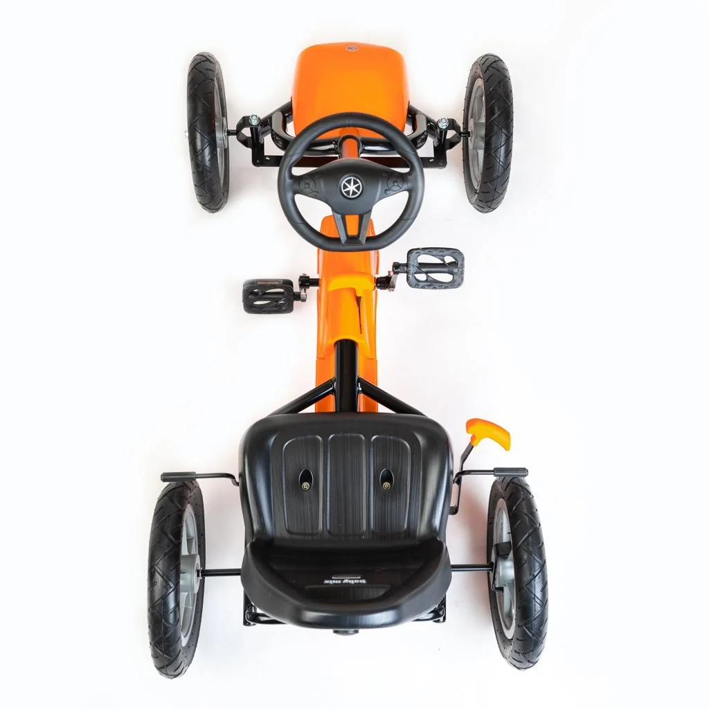 Baby Mix Dětská šlapací motokára Go-kart  Buggy bílá 