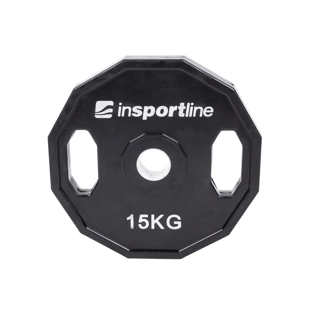 inSPORTline Pogumovaný olympijský kotouč  Ruberton 15 kg 50 mm