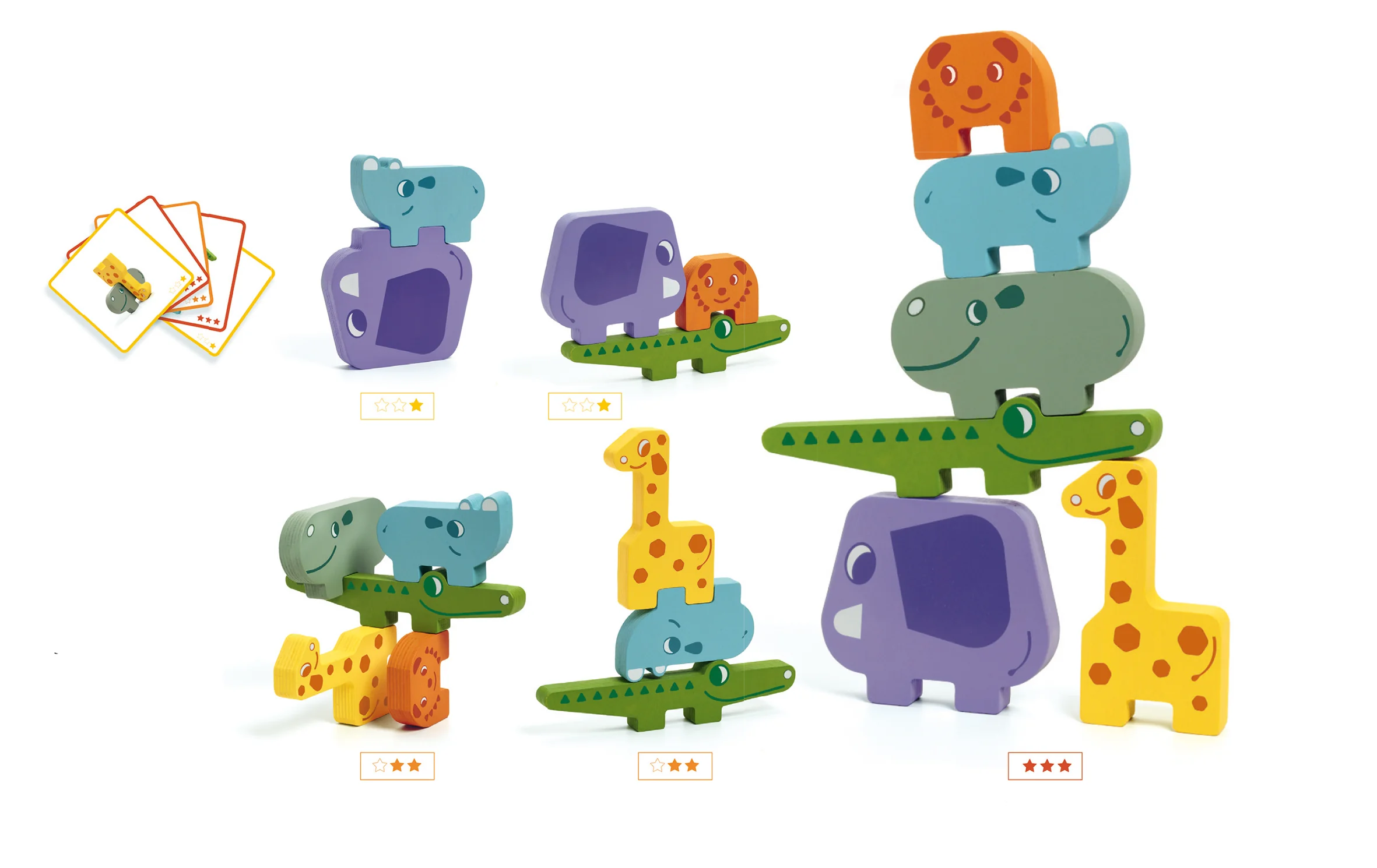 Djeco Puzzlové kostky zvířatka ze Zoo
