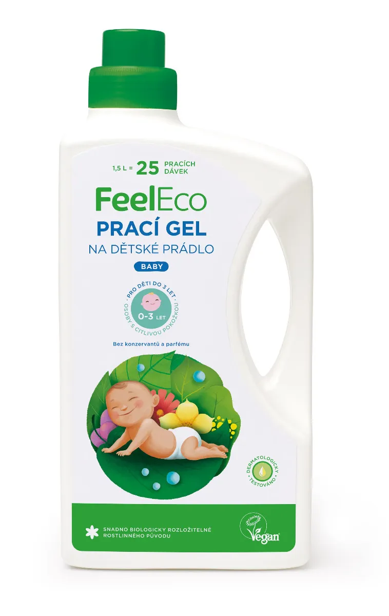 Feel Eco Hypoalergenní prací gel Baby 1,5 l