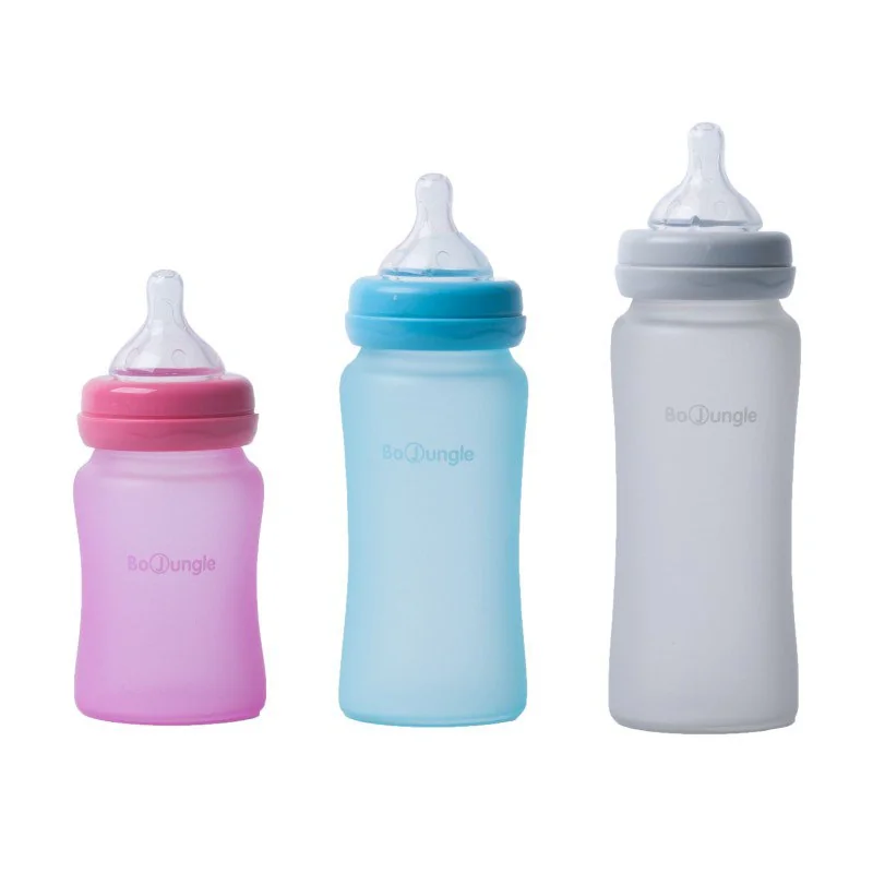 Bo Jungle skleněná láhev s úchyty B-Thermo 240ml Turquoise