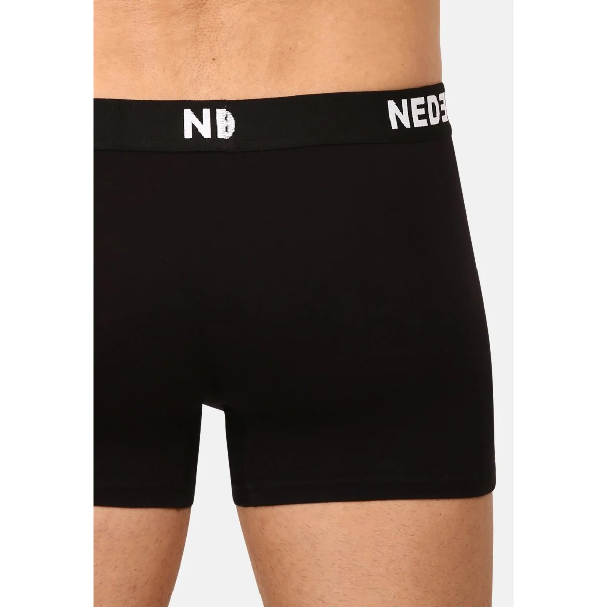 Nedeto 3PACK pánské boxerky černé (3NDTB001-brand) 5XL