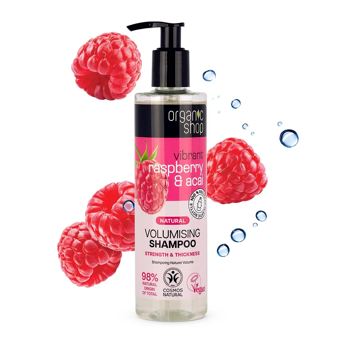 Organic Shop Simple Šampon Maliny a Acai 280 ml