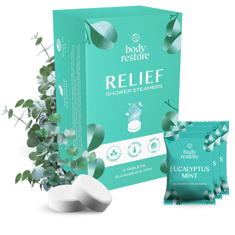 Body Restore Aromatické tablety do sprchy eukalyptus a máta 3 ks