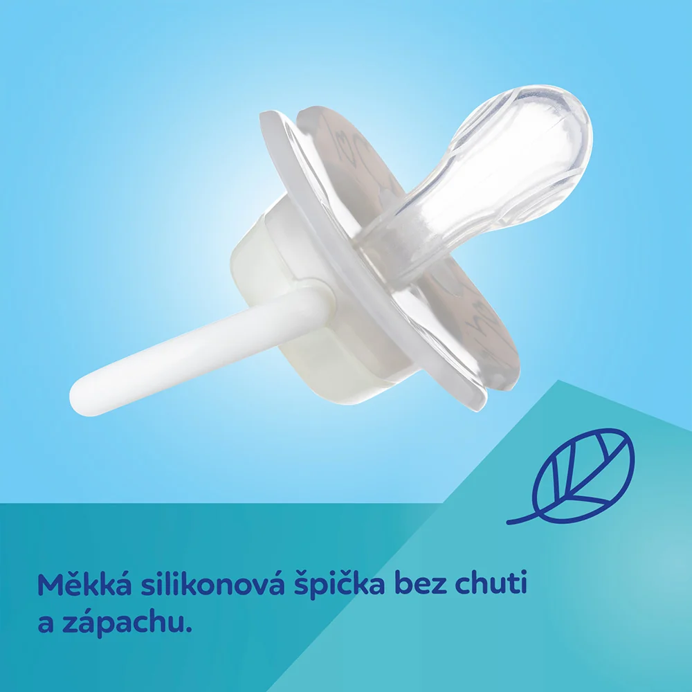 Canpol babies Mum&Dad Svítící silikonový dudlík symetrický 0–6m 2 ks