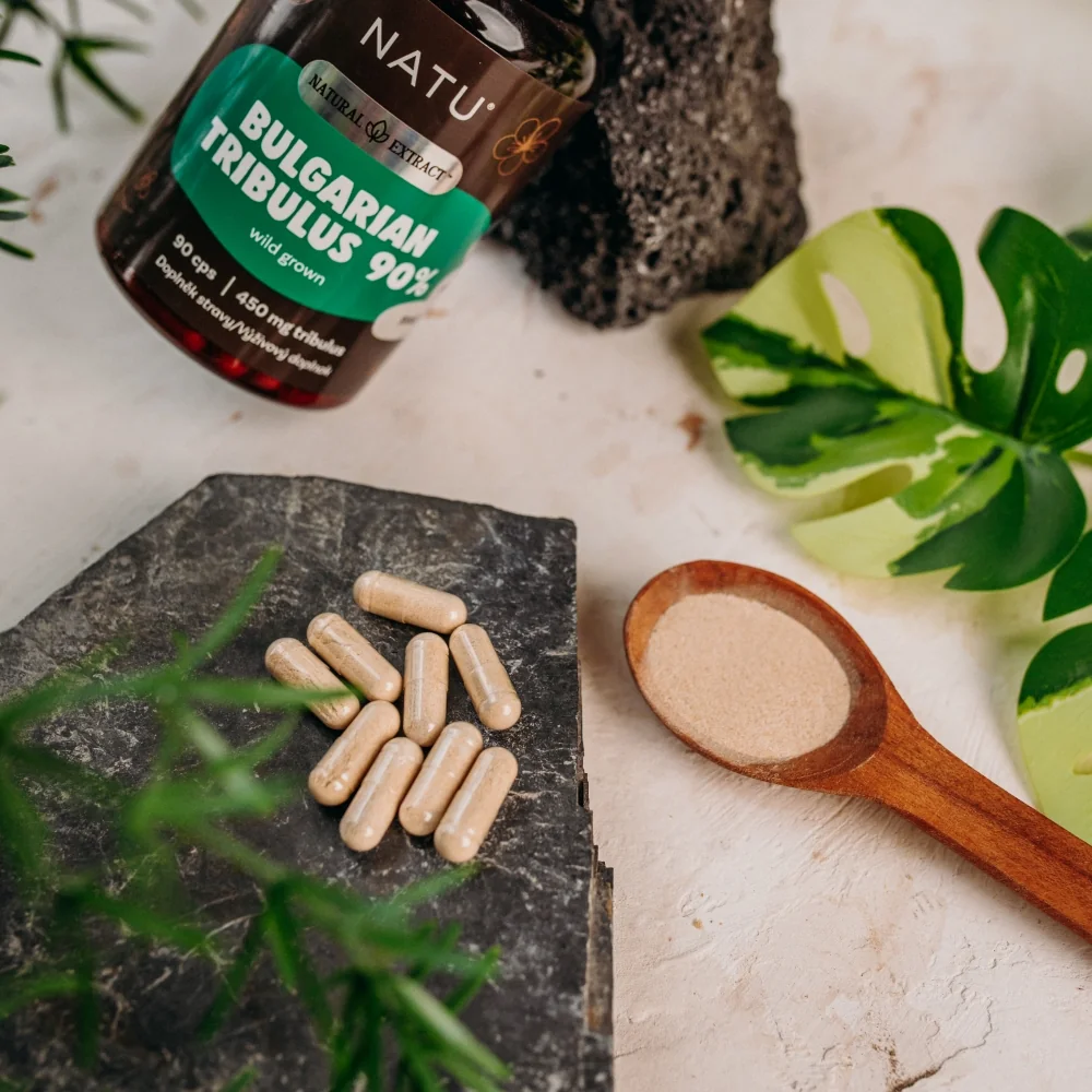 NATU Bulharský kotvičník (Tribulus) extrakt 90 % 90 kapslí