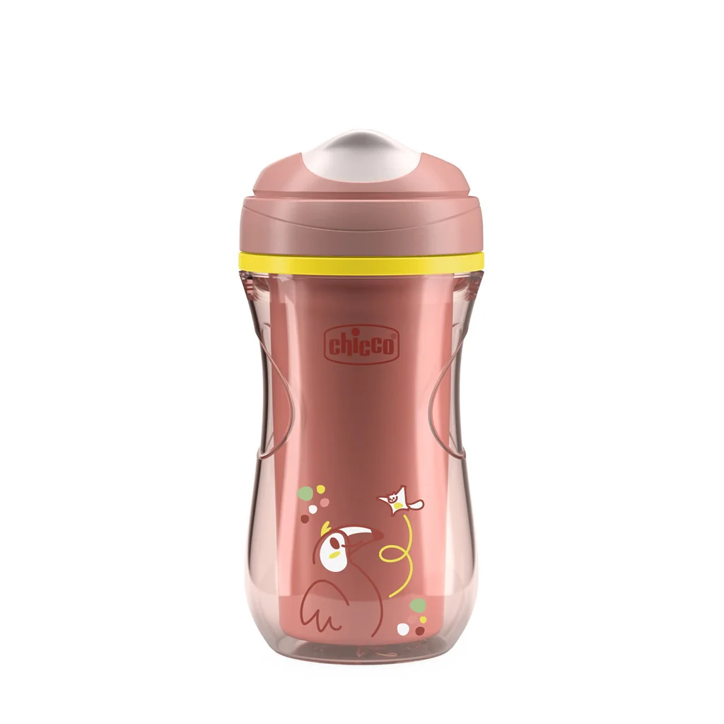 Chicco Hrneček Active termo s tvrdým náustkem 14m+ 266 ml pink