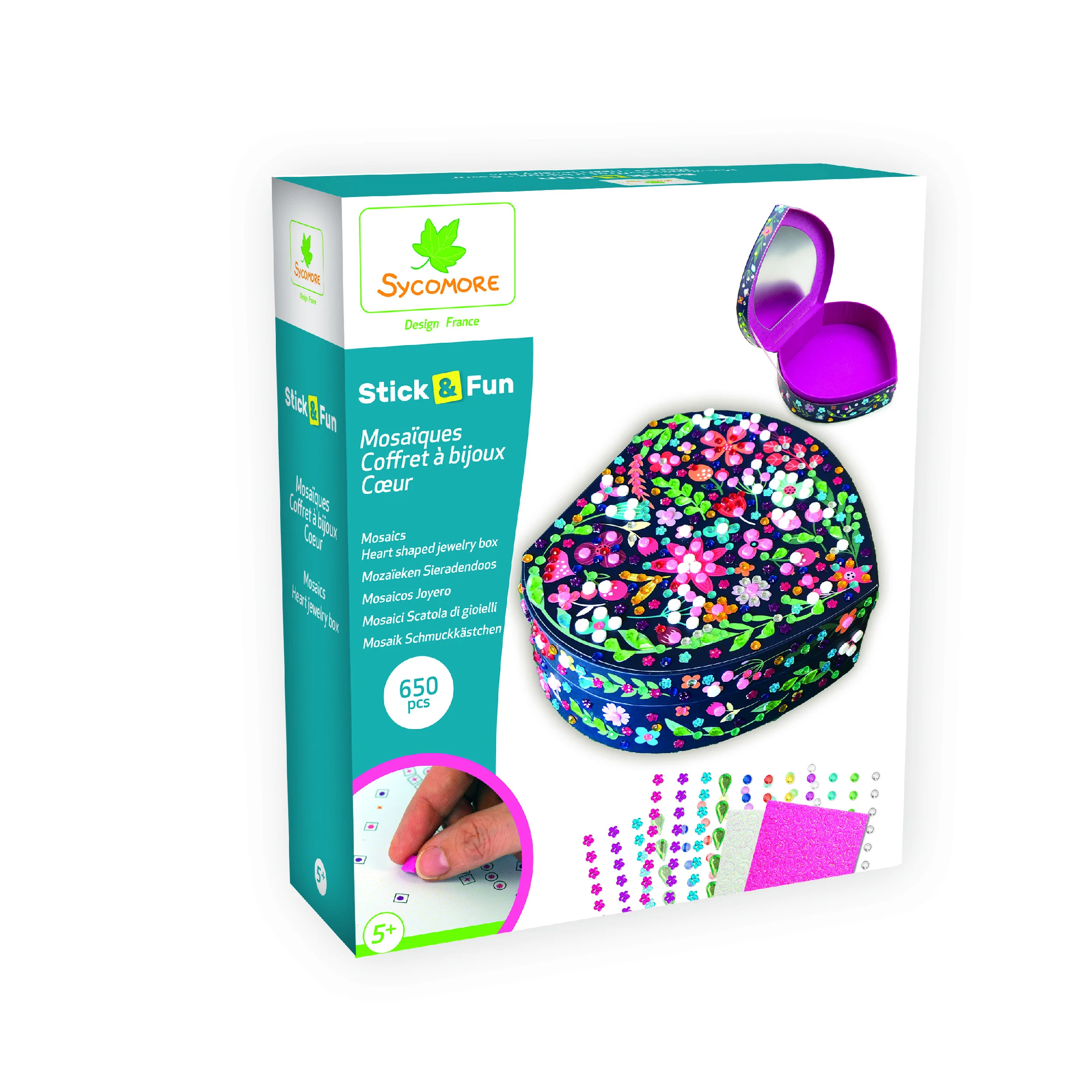Sycomore Stick & Fun - šperkovnice ve tvaru srdce