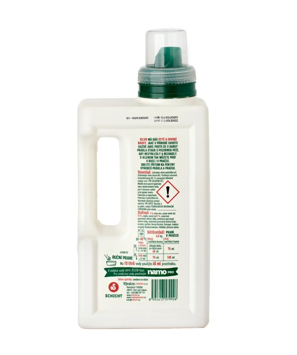 Jelen Prací gel na barevné prádlo 1,35 l
