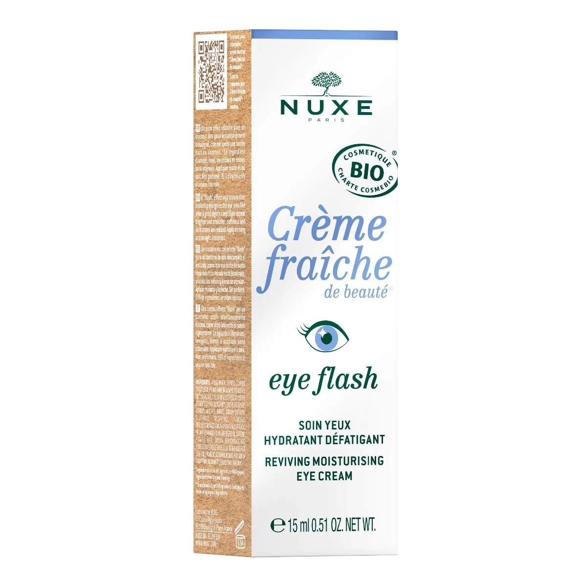 Nuxe Crème Fraîche Oživující hydratační oční péče bez parfemace 15 ml