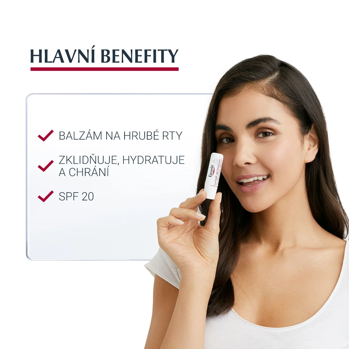Eucerin LIP AKTIV tyčinka na rty 4,8 g