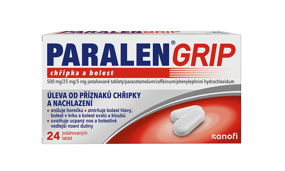 Paralen Grip Chřipka a bolest 24 tablet Paralen Grip Chřipka a bolest 24 tablet