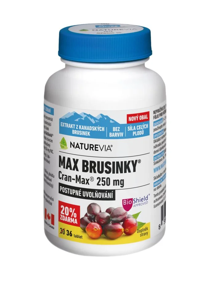 NatureVia Max Brusinky Cran-Max 30+6 tablet