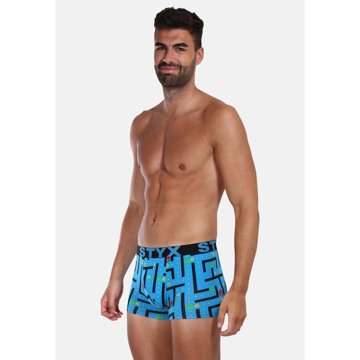 Styx Pánské boxerky art sportovní guma nadrozměr hra (R1259) 4XL
