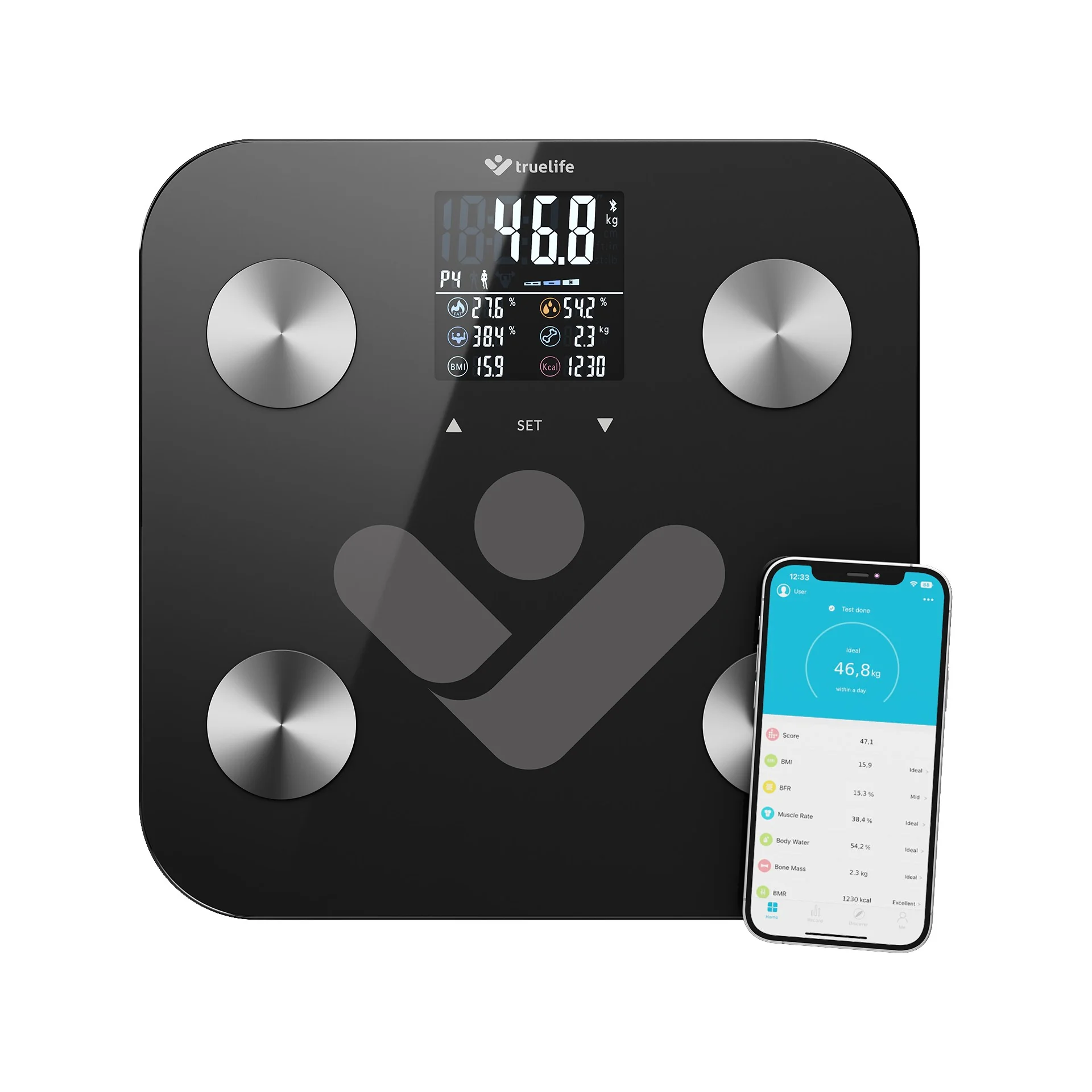 Truelife FitScale W6 BT osobní váha černá