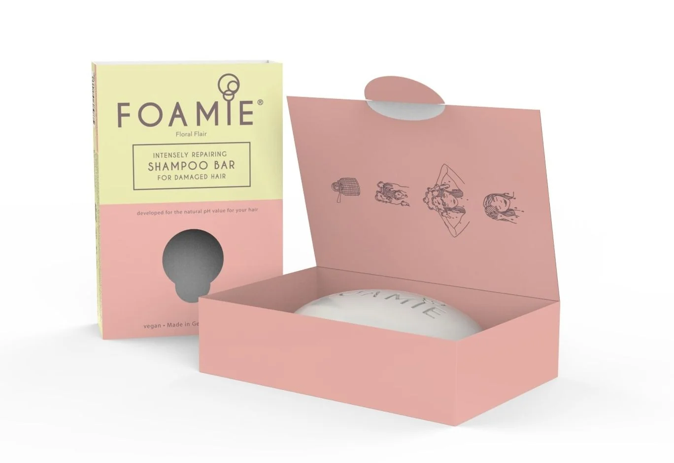 Foamie Shampoo Bar Floral Flair tuhý šampon pro poškozené vlasy 83 g