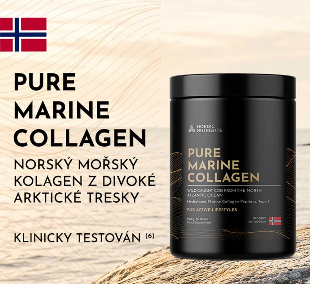 Pure Marine Collagen. Norský mořský kolagen z divoké arktické tresky.