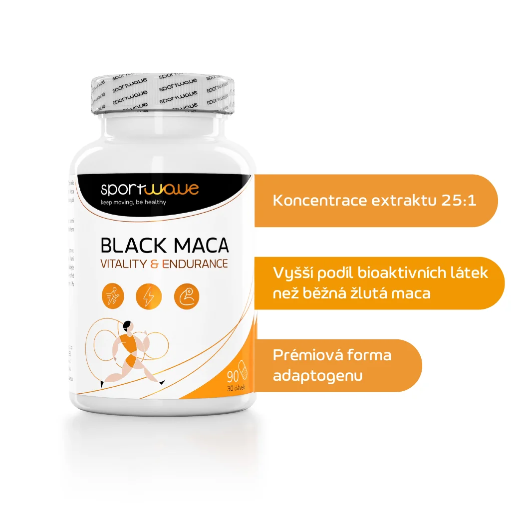 Sport Wave Černá Maca - Black Maca Vitality and Endurance