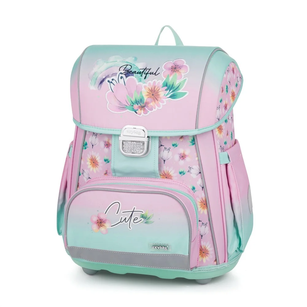 Oxybag Školní batoh PREMIUM - Flowers