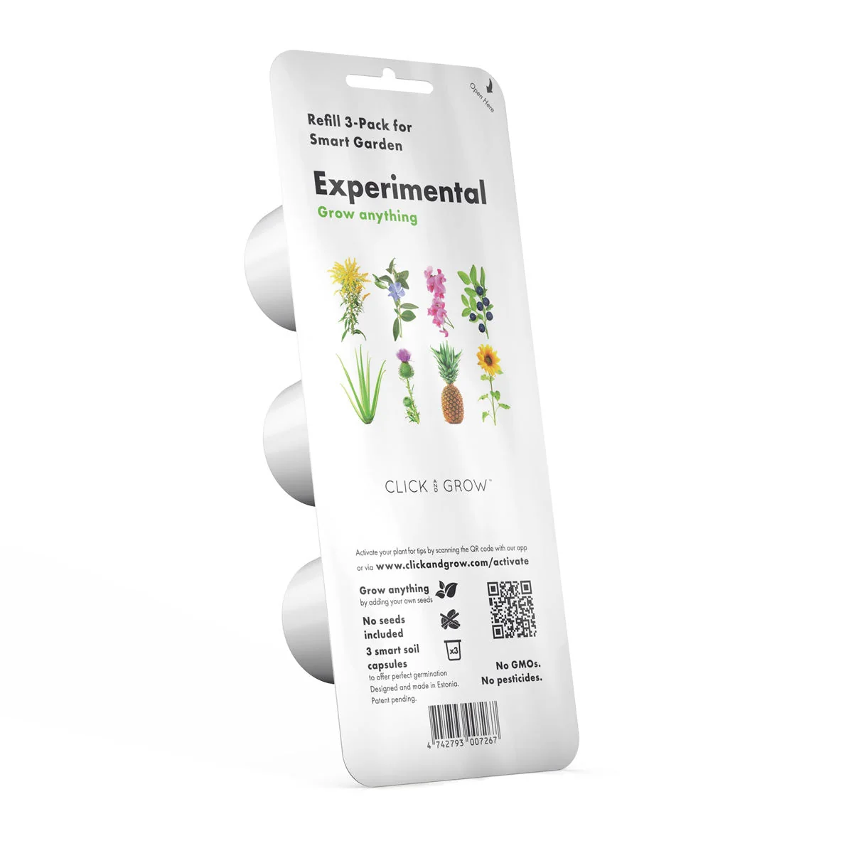 Click & Grow Chytrá půda pro květináče 3 ks - experimentální náplň