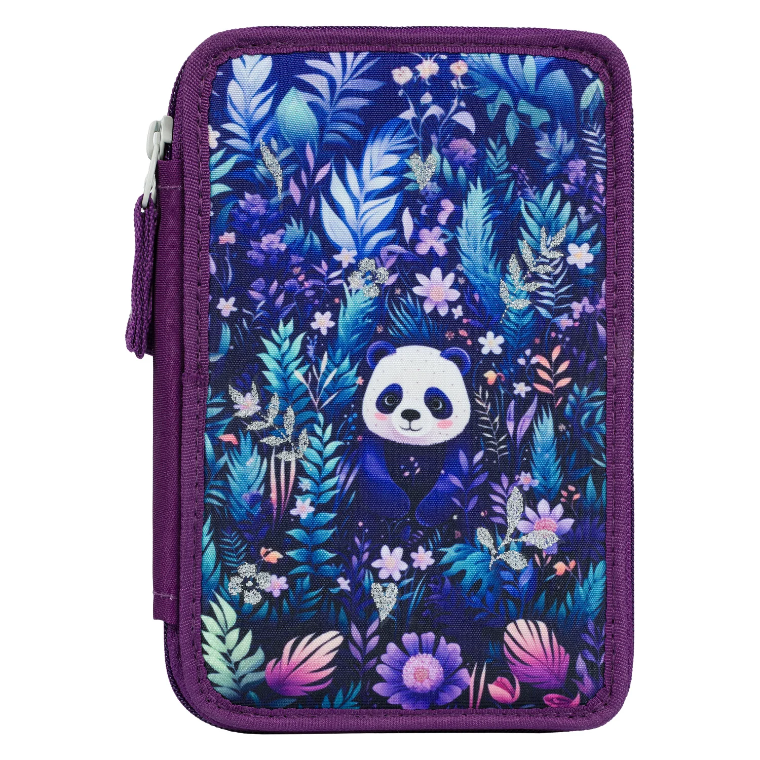 Baagl Školní penál třípatrový Jungle Panda