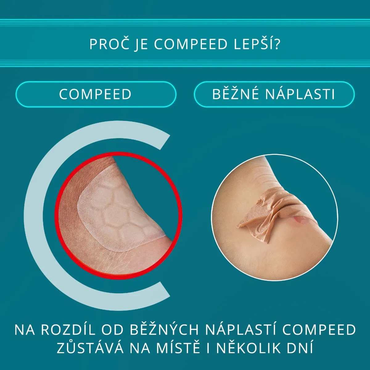 Compeed Náplast na puchýře sportovní – pata 5 ks