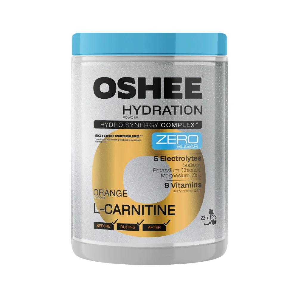 OSHEE HYDRATION ZERO SUGAR prášek 330 g Pomeranč+L-carnitine