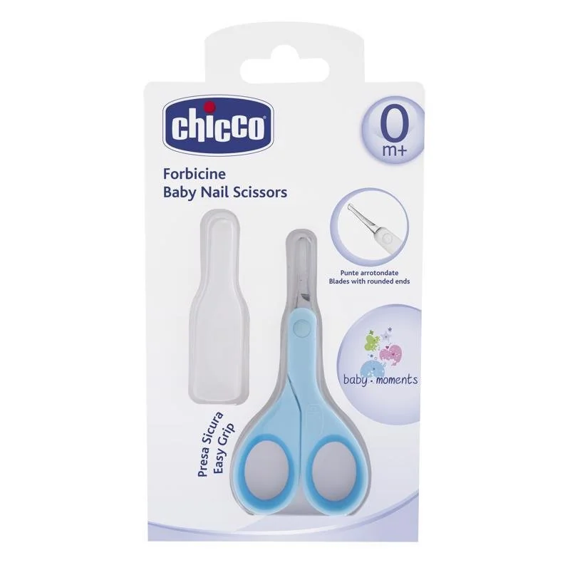 Chicco Nůžky s kulatou špičkou modrá