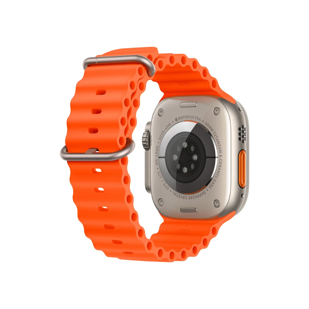 Apple Watch Ultra 2 49 mm smart hodinky Titan/Orange Ocean