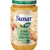 Sunar BIO příkrm Zelenina, těstoviny a kuřecí maso 12m+