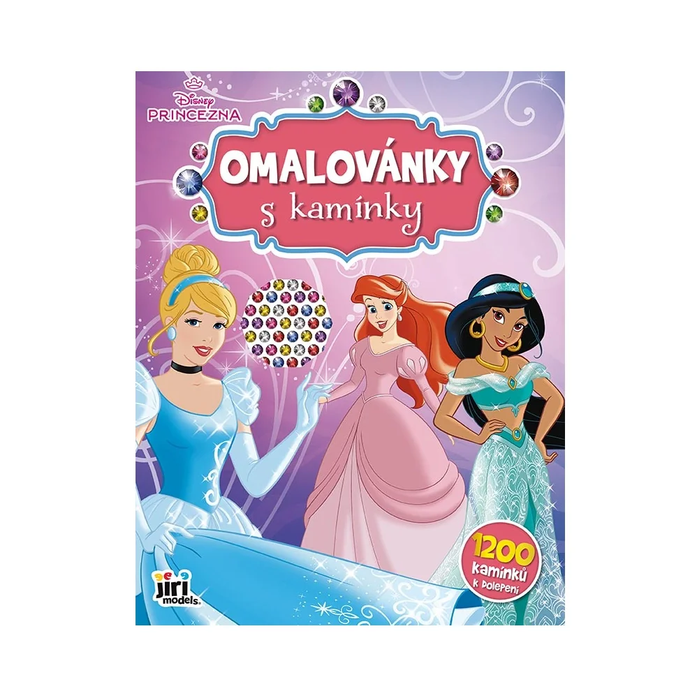 JIRI MODELS Omalovánky s kamínky Disney Princezny 1 ks