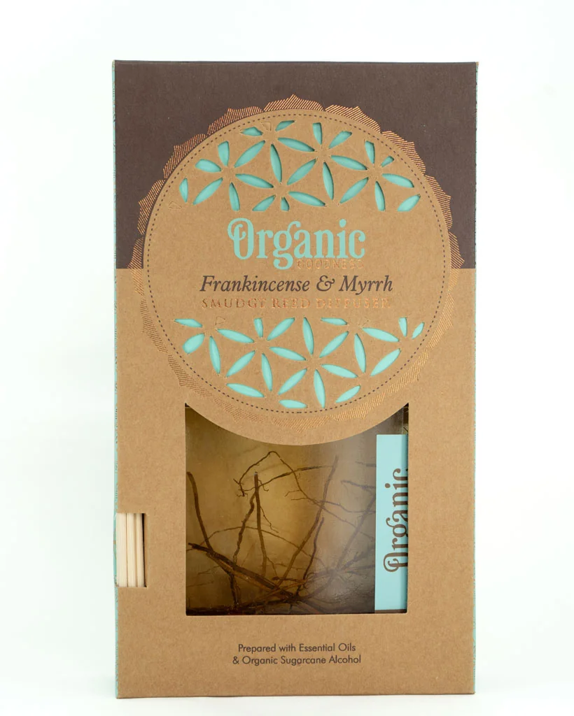 Song of India Organický vonný difuzér Organic Goodness - Frankincense & Myrrh 150 ml