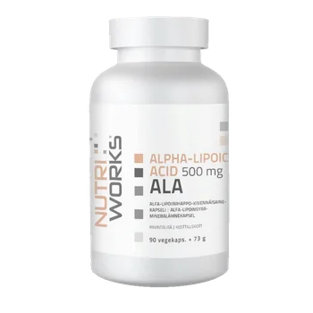 NutriWorks Alpha Lipoic Acid 500mg - 90 kapslí
